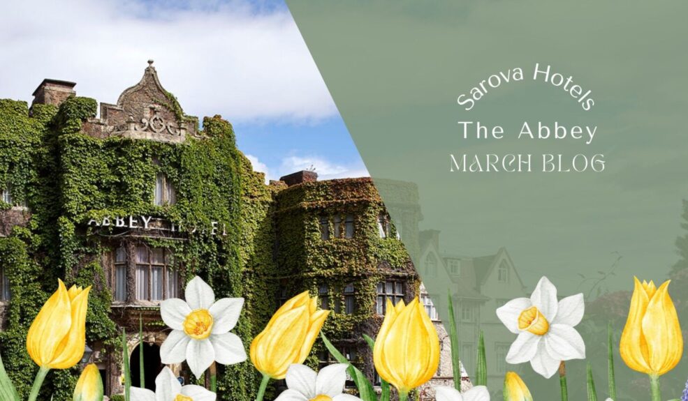 The Abbey Hotel covered in spring flowers
