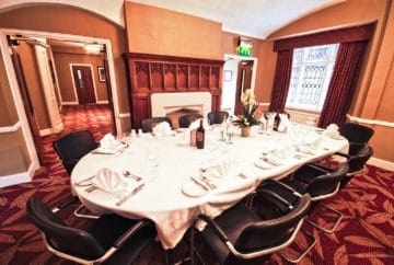Private dinner in the Hereford Suite at the Abbey Hotel