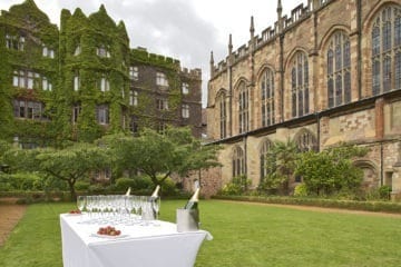 The Abbey Hotel's manicured gardens