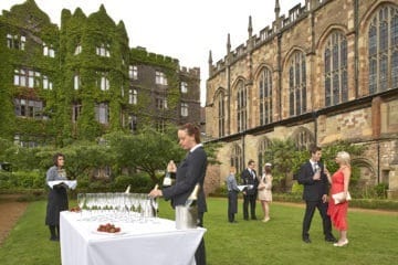Private reception at the Abbey Hotel's gardens
